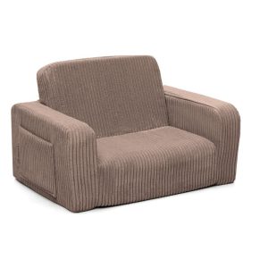 Shappy Lumi kinderfauteuil  – Ribstof – Chocolate