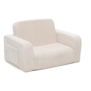 Shappy Lumi kinderfauteuil  – Ribstof – Vanilla