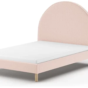 Vipack Moon bed 140×200 boucle roze