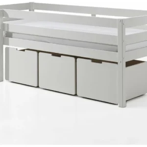 Vipack Pino halfhoogslaper laag + ladeset wit