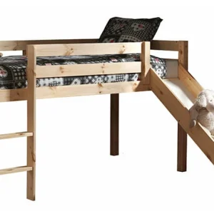 Vipack Pino halfhoogslaper met Glijbaan grenen