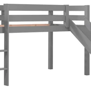 Vipack Pino halfhoogslaper met glijbaan Grijs