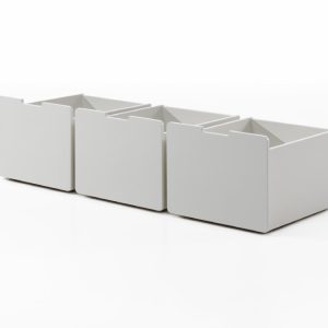 Vipack Pino ladeset lage halfhoogslaper wit