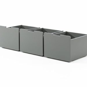 Vipack Pino ladeset lage halfhoogslaper grijs