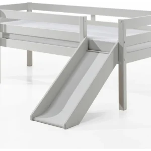 Vipack Pino halfhoogslaper laag met glijbaan wit