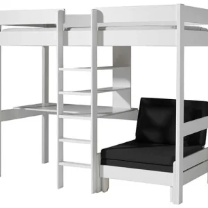 Vipack Hoogslaper Met Zetelbed Wit