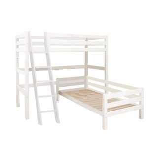Hoppekids ECO Luxury hoekstapelbed 90×200 – schuine ladder