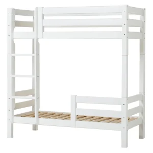 Hoppekids ECO Luxury hoog stapelbed met uitvalbeschermer 70×160 – rechte ladder