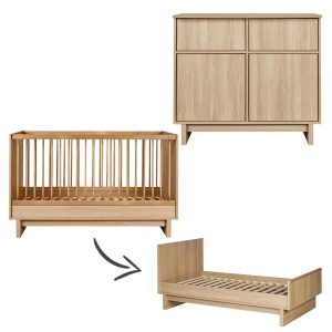 Quax Kyo 2-delige meegroeikamer Honey Ash