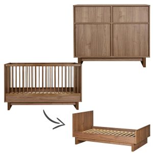 Quax Kyo 2-delige meegroeikamer Walnut