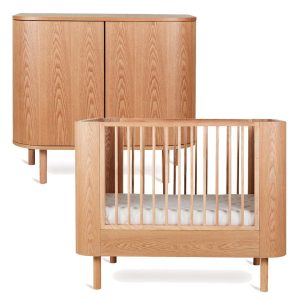 Quax Yume 2-delige babykamer ronde deuren – natural ash