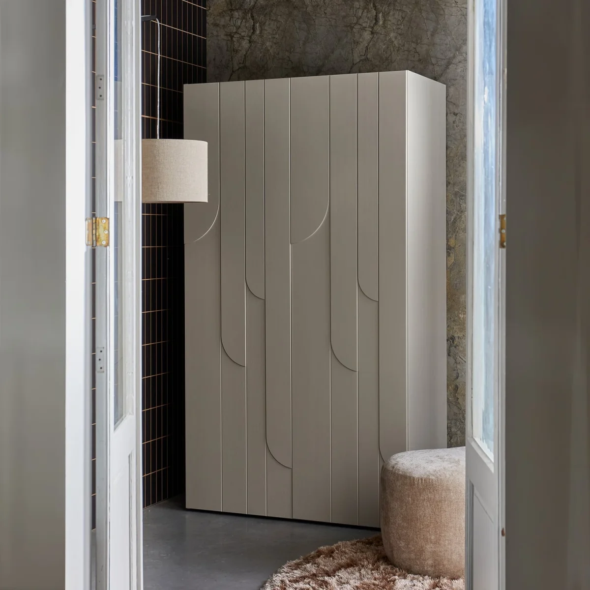 Woood Rain 2-deurs kledingkast – grenen / dust - Afbeelding 3