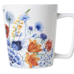 Heinen Delfts Blauw Theemok Flower garden