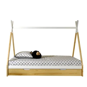 Vipack Tipi LP bed met naturel bedlade