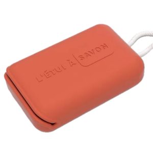 Zeep etui met ophangkoord roest