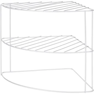 Excellent Houseware Keukenhoekrek metaal 23x23x21cm grijs