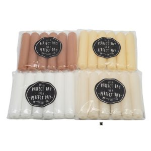 Kaarsjes 6 stuks kleuren