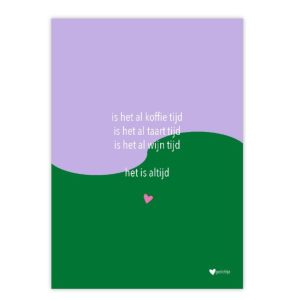 Knipoogkaart – is het al koffie tijd