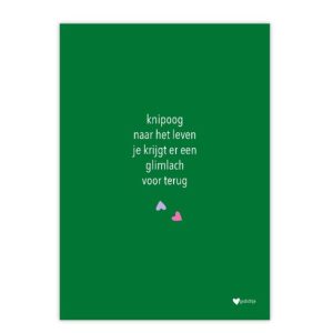 Knipoogkaart – knipoog naar het leven