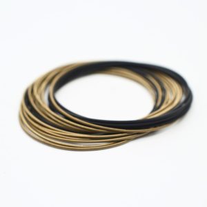 La Molla armband bronze & black
