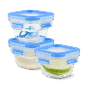 Tefal MasterSeal Glass babyset 3 x 180 ml vierkant