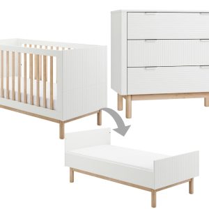 Pinio Miloo 2-delige meegroeikamer – wit