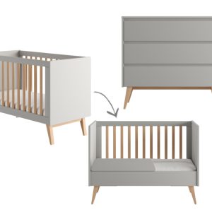 Pinio Swing 2-delige babykamer – grijs
