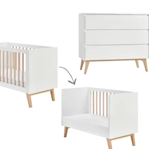 Pinio Swing 2-delige babykamer – wit