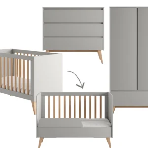Pinio Swing 3-delige babykamer – grijs