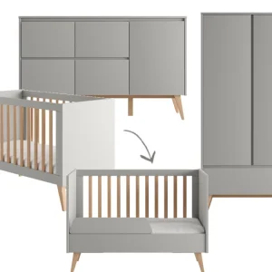 Pinio Swing 3-delige babykamer large – grijs