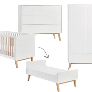 Pinio Swing 3-delige meegroeikamer – wit