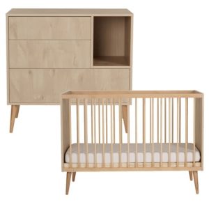 Quax Cocoon 2-delige babykamer natural oak