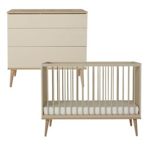 Quax Flow 2-delige babykamer clay & oak