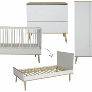 Quax Flow 3-delige meegroeikamer white & oak