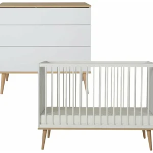Quax Flow 2-delige babykamer white & oak