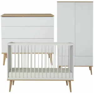 Quax Flow 3-delige babykamer white & oak
