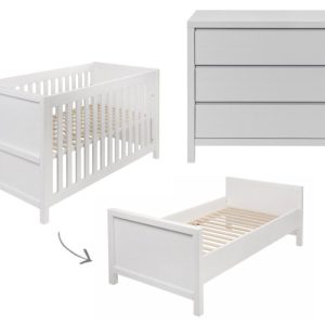 Quax Stripes 2-delige meegroeikamer wit