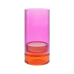 Remember windlicht Lys glas pink